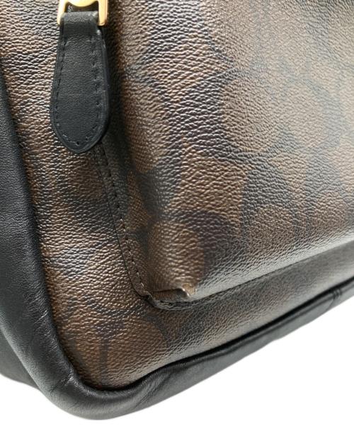 COACH（コーチ）COACH (コーチ) リュック ブラウン×ブラックの古着・服飾アイテム