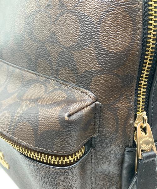 COACH（コーチ）COACH (コーチ) リュック ブラウン×ブラックの古着・服飾アイテム