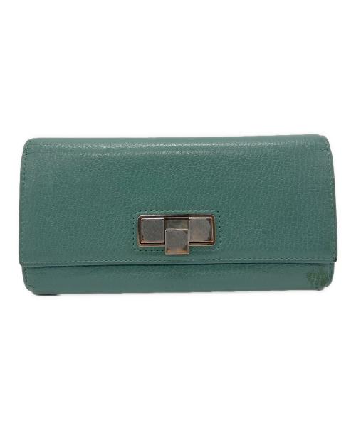 BOTTEGA VENETA（ボッテガベネタ）BOTTEGA VENETA (ボッテガベネタ) 長財布 グリーンの古着・服飾アイテム