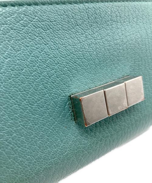 BOTTEGA VENETA（ボッテガベネタ）BOTTEGA VENETA (ボッテガベネタ) 長財布 グリーンの古着・服飾アイテム