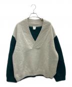 PAUL SMITHポールスミス）の古着「厚手ニット」｜グリーン×グレー