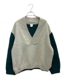 PAUL SMITH（ポールスミス）の古着「厚手ニット」｜グリーン×グレー