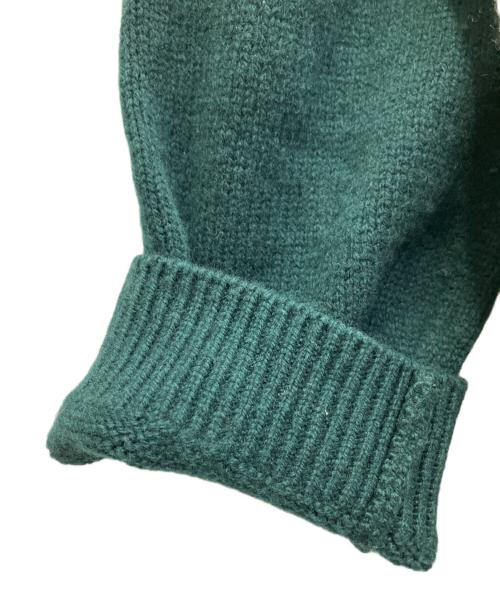 PAUL SMITH（ポールスミス）Paul Smith (ポールスミス) 厚手ニット グリーン×グレー サイズ:XLの古着・服飾アイテム