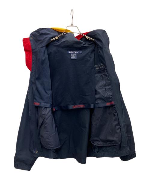 NAUTICA（ノーティカ）NAUTICA (ノーティカ) ナイロンブルゾン レッド×ネイビー サイズ:Lの古着・服飾アイテム