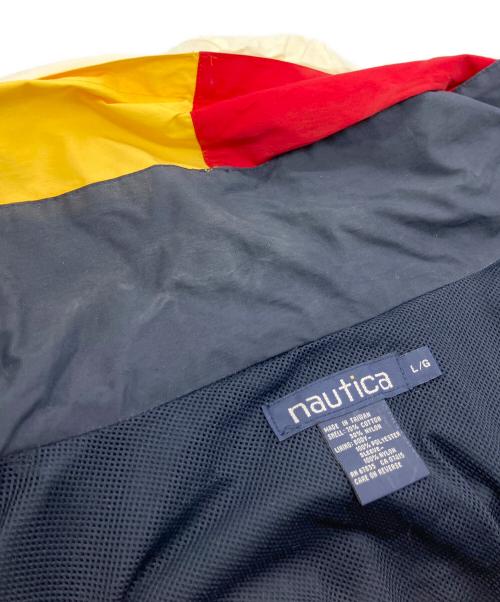 NAUTICA（ノーティカ）NAUTICA (ノーティカ) ナイロンブルゾン レッド×ネイビー サイズ:Lの古着・服飾アイテム