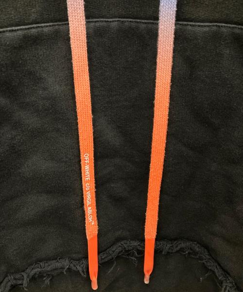 OFFWHITE（オフホワイト）OFFWHITE (オフホワイト) パーカー ブラック サイズ:Lの古着・服飾アイテム