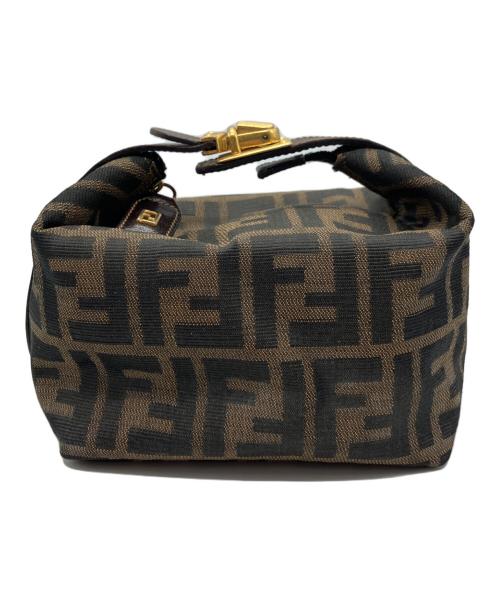 FENDI（フェンディ）FENDI (フェンディ) ポーチ ブラウン×ブラックの古着・服飾アイテム