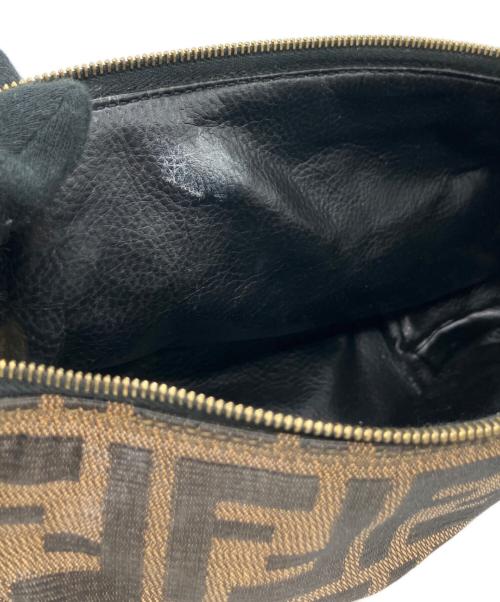 FENDI（フェンディ）FENDI (フェンディ) ポーチ ブラウン×ブラックの古着・服飾アイテム