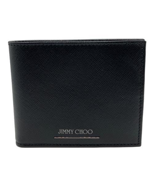JIMMY CHOO（ジミーチュウ）JIMMY CHOO (ジミーチュウ) 2つ折り財布 ブラックの古着・服飾アイテム