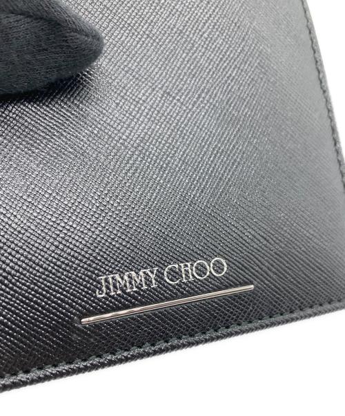 JIMMY CHOO（ジミーチュウ）JIMMY CHOO (ジミーチュウ) 2つ折り財布 ブラックの古着・服飾アイテム