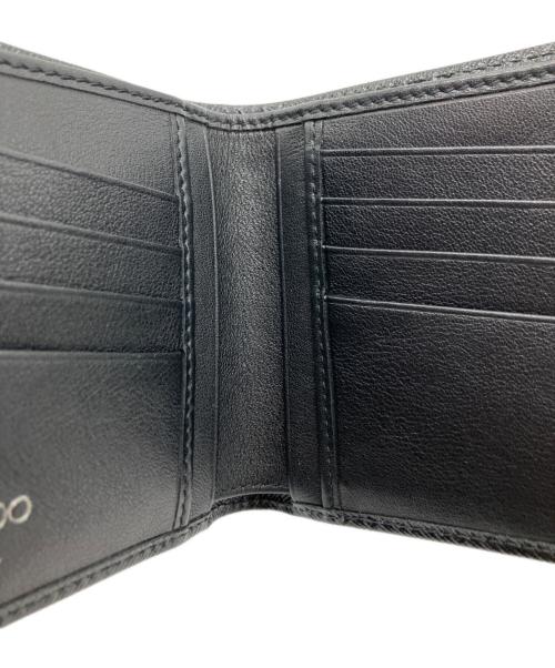 JIMMY CHOO（ジミーチュウ）JIMMY CHOO (ジミーチュウ) 2つ折り財布 ブラックの古着・服飾アイテム