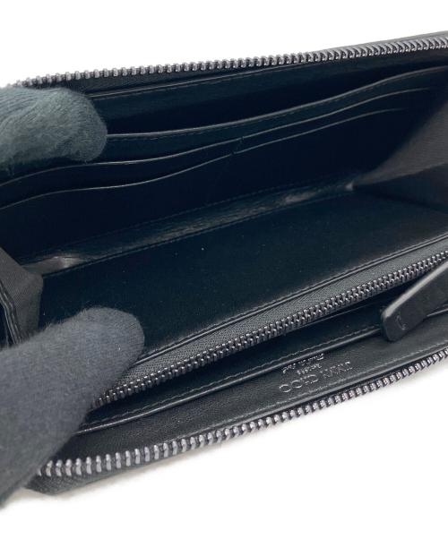 JIMMY CHOO（ジミーチュウ）JIMMY CHOO (ジミーチュウ) 長財布 ブラックの古着・服飾アイテム