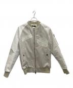 1PIU1UGUALE3 RELAXウノピゥウノウグァーレトレ リラックス）の古着「ブルゾン」｜ホワイト×ベージュ