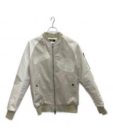 1PIU1UGUALE3 RELAX（ウノピゥウノウグァーレトレ リラックス）の古着「ブルゾン」｜ホワイト×ベージュ