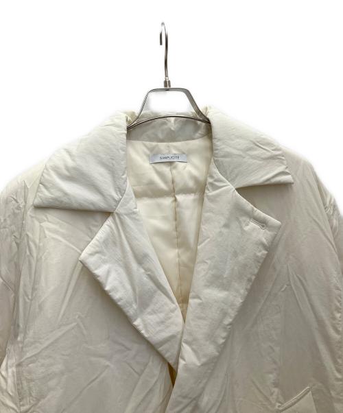SIMPLICITE（シンプリシテ）SIMPLICITE (シンプリシテ) ダウンコート ホワイト サイズ:Sの古着・服飾アイテム