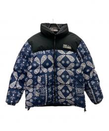 FIRST DOWN（ファーストダウン）の古着「ダウンジャケット」｜ブラック×ブルー