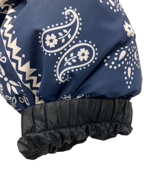 FIRST DOWN（ファーストダウン）FIRST DOWN (ファーストダウン) ダウンジャケット ブラック×ブルー サイズ:Lの古着・服飾アイテム