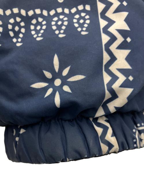 FIRST DOWN（ファーストダウン）FIRST DOWN (ファーストダウン) ダウンジャケット ブラック×ブルー サイズ:Lの古着・服飾アイテム