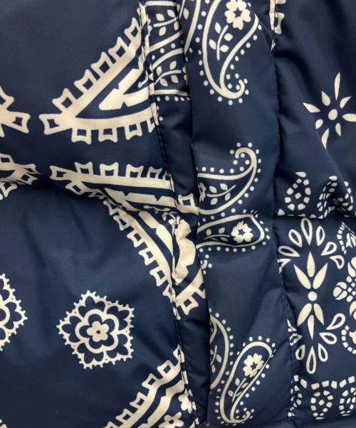 FIRST DOWN（ファーストダウン）FIRST DOWN (ファーストダウン) ダウンジャケット ブラック×ブルー サイズ:Lの古着・服飾アイテム