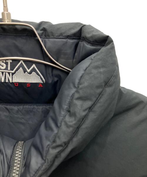 FIRST DOWN（ファーストダウン）FIRST DOWN (ファーストダウン) ダウンジャケット ブラック×ブルー サイズ:Lの古着・服飾アイテム