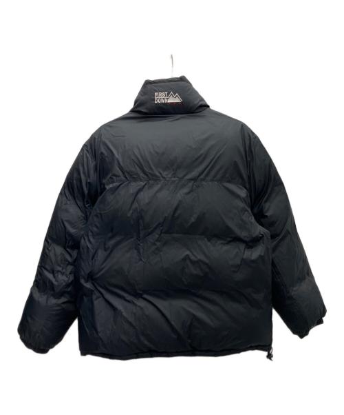 FIRST DOWN（ファーストダウン）FIRST DOWN (ファーストダウン) ダウンジャケット ブラック×ブルー サイズ:Lの古着・服飾アイテム