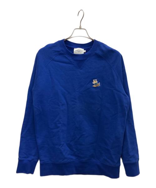 maison kitsune（メゾンキツネ）maison kitsune (メゾンキツネ) Dressed Fox Patch Classic Sweatshirt ネイビー サイズ:Lの古着・服飾アイテム