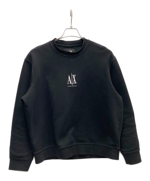 ARMANI EXCHANGE（アルマーニ エクスチェンジ）ARMANI EXCHANGE (アルマーニ エクスチェンジ) トレーナー ブラック サイズ:Sの古着・服飾アイテム