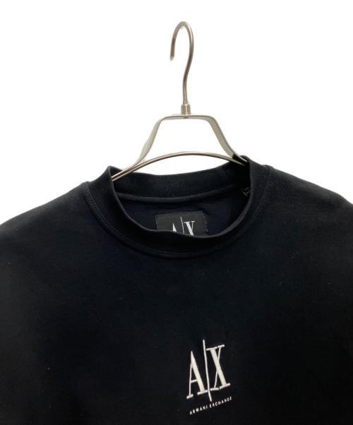 ARMANI EXCHANGE（アルマーニ エクスチェンジ）ARMANI EXCHANGE (アルマーニ エクスチェンジ) トレーナー ブラック サイズ:Sの古着・服飾アイテム