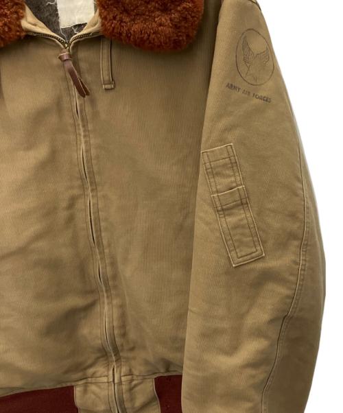 東洋エンタープライズ（トウヨウエンタープライズ）東洋エンタープライズ (トウヨウエンタープライズ) フライトジャケット ベージュ サイズ:-の古着・服飾アイテム