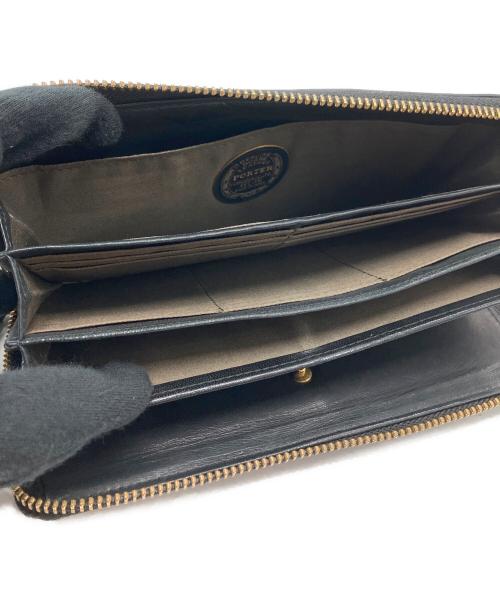 PORTER（ポーター）PORTER (ポーター) ラウンドファスナー財布 ブラックの古着・服飾アイテム