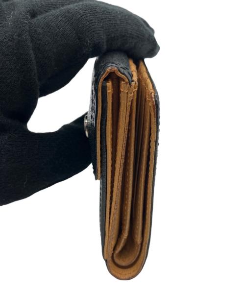 PORTER（ポーター）PORTER (ポーター) 2つ折り財布 ブラック×ブラウンの古着・服飾アイテム