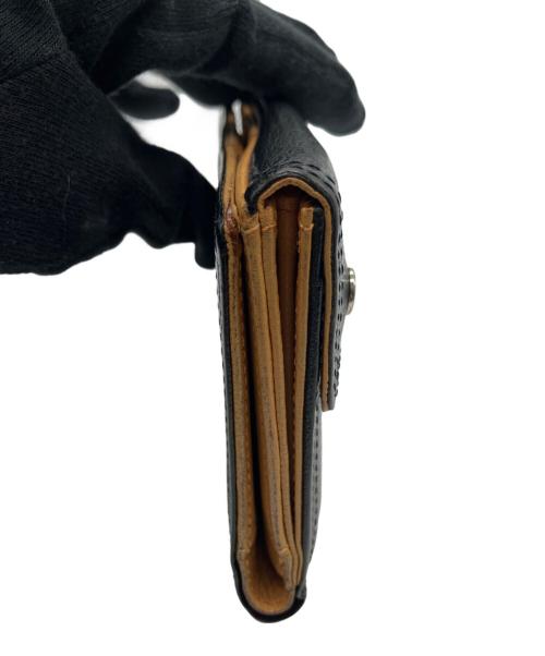 PORTER（ポーター）PORTER (ポーター) 2つ折り財布 ブラック×ブラウンの古着・服飾アイテム