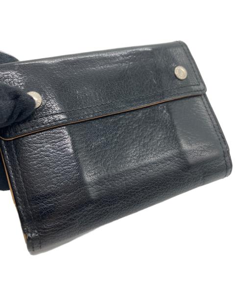 PORTER（ポーター）PORTER (ポーター) 2つ折り財布 ブラック×ブラウンの古着・服飾アイテム