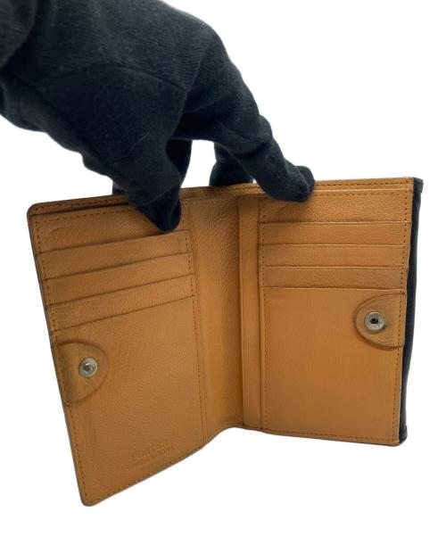 PORTER（ポーター）PORTER (ポーター) 2つ折り財布 ブラック×ブラウンの古着・服飾アイテム