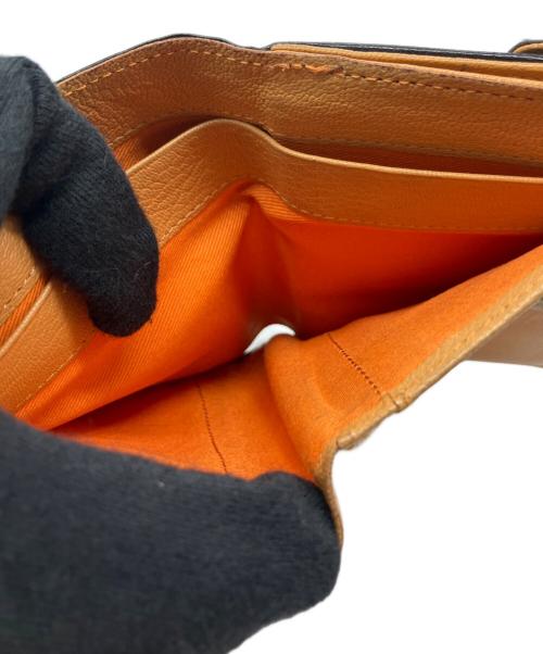 PORTER（ポーター）PORTER (ポーター) 2つ折り財布 ブラック×ブラウンの古着・服飾アイテム