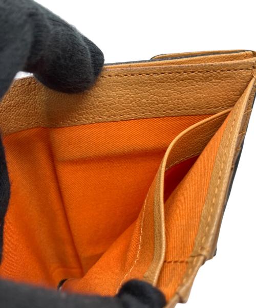 PORTER（ポーター）PORTER (ポーター) 2つ折り財布 ブラック×ブラウンの古着・服飾アイテム