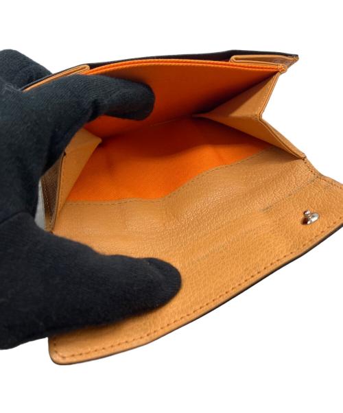 PORTER（ポーター）PORTER (ポーター) 2つ折り財布 ブラック×ブラウンの古着・服飾アイテム