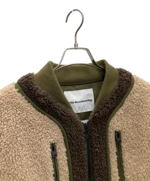 WHITE MOUNTAINEERING（ホワイトマウンテ二アニング）WHITE MOUNTAINEERING (ホワイトマウンテ二アニング) BOA BOMBER JACKET カーキ×ベージュ サイズ:SIZE2の古着・服飾アイテム