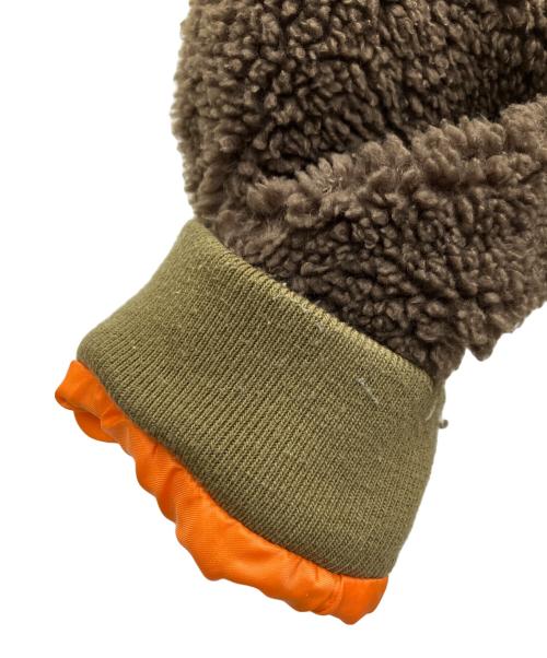 WHITE MOUNTAINEERING（ホワイトマウンテ二アニング）WHITE MOUNTAINEERING (ホワイトマウンテ二アニング) BOA BOMBER JACKET カーキ×ベージュ サイズ:SIZE2の古着・服飾アイテム