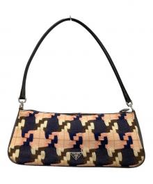 PRADA（プラダ）の古着「ハンドバッグ」｜ブラウン×ピンク