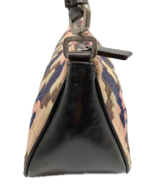 PRADA（プラダ）PRADA (プラダ) ハンドバッグ ブラウン×ピンクの古着・服飾アイテム