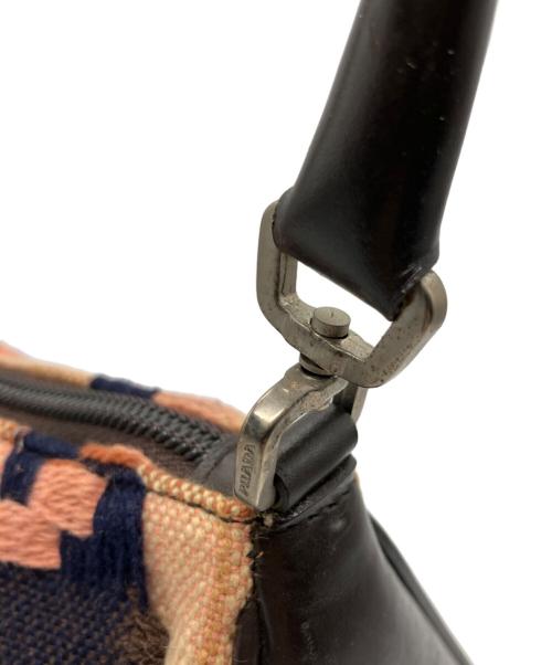 PRADA（プラダ）PRADA (プラダ) ハンドバッグ ブラウン×ピンクの古着・服飾アイテム