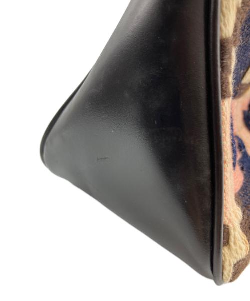 PRADA（プラダ）PRADA (プラダ) ハンドバッグ ブラウン×ピンクの古着・服飾アイテム