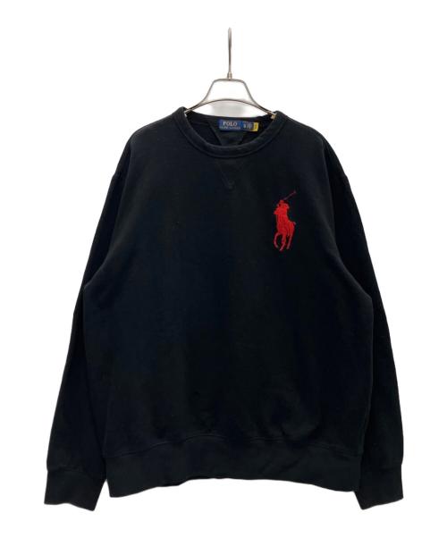 POLO RALPH LAUREN（ポロ・ラルフローレン）POLO RALPH LAUREN (ポロ・ラルフローレン) ビッグポニースウェット ブラック サイズ:XLの古着・服飾アイテム