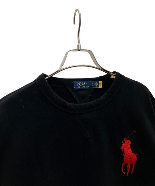 POLO RALPH LAUREN（ポロ・ラルフローレン）POLO RALPH LAUREN (ポロ・ラルフローレン) ビッグポニースウェット ブラック サイズ:XLの古着・服飾アイテム