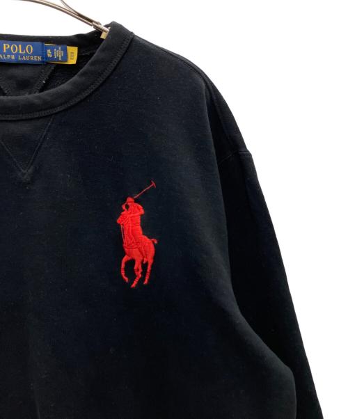 POLO RALPH LAUREN（ポロ・ラルフローレン）POLO RALPH LAUREN (ポロ・ラルフローレン) ビッグポニースウェット ブラック サイズ:XLの古着・服飾アイテム