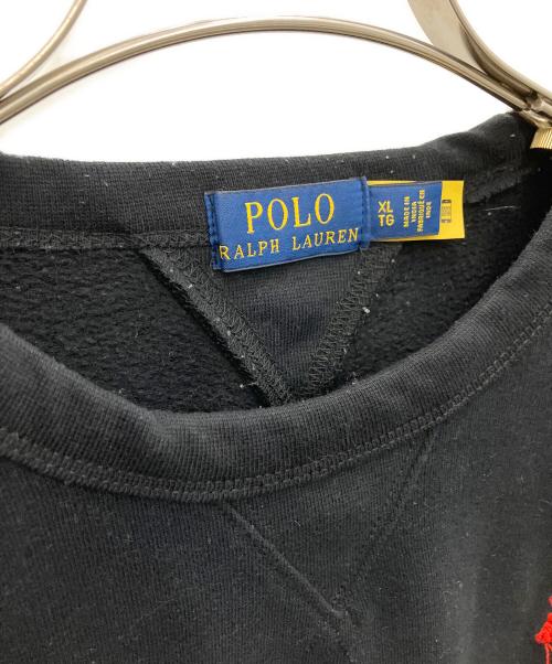 POLO RALPH LAUREN（ポロ・ラルフローレン）POLO RALPH LAUREN (ポロ・ラルフローレン) ビッグポニースウェット ブラック サイズ:XLの古着・服飾アイテム