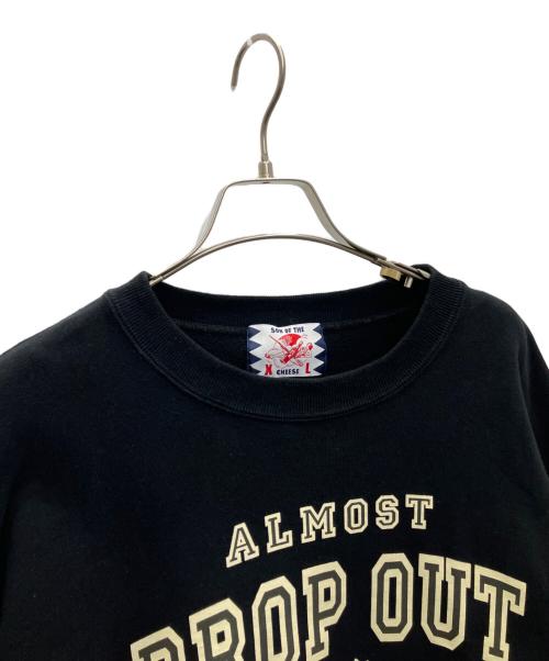 son of the cheese（（サノバチーズ））son of the cheese (（サノバチーズ）) クルーネックスウェット ブラック サイズ:XLの古着・服飾アイテム