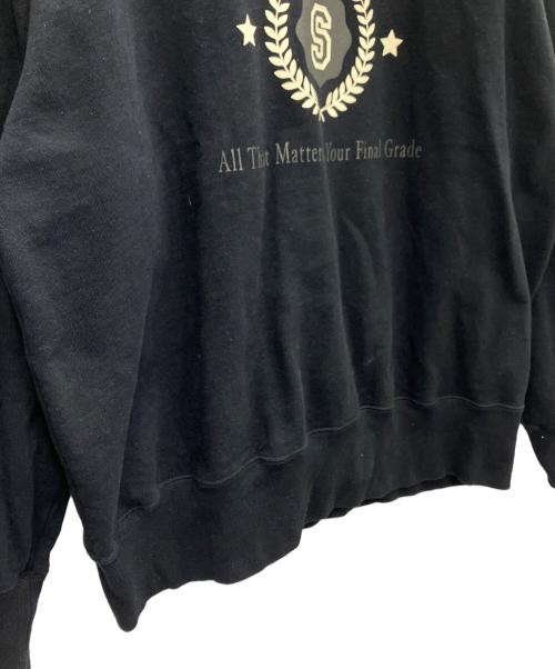 son of the cheese（（サノバチーズ））son of the cheese (（サノバチーズ）) クルーネックスウェット ブラック サイズ:XLの古着・服飾アイテム