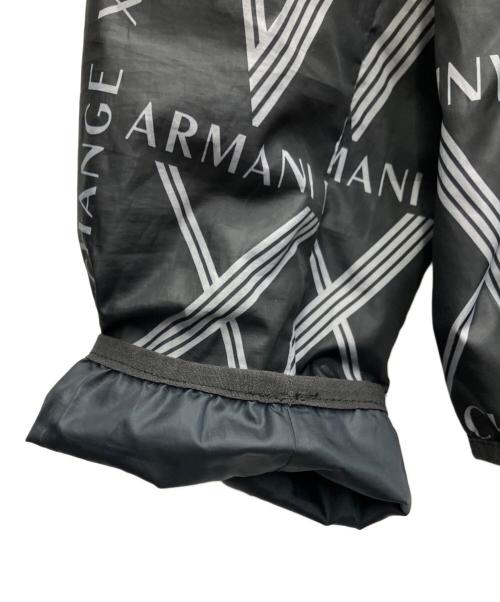 ARMANI EXCHANGE（アルマーニ エクスチェンジ）ARMANI EXCHANGE (アルマーニ エクスチェンジ) リバーシブルナイロンジャケット グレー×ブラック サイズ:Lの古着・服飾アイテム